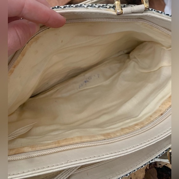 Vintage 50s/60s/70s Whiting & Davis White Hexagonal Mesh Metal Handbag - Picture 5 of 8